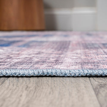 Regis Bohemian Medallion Washable Area Rug